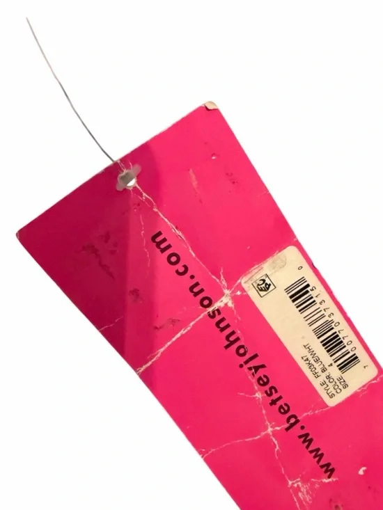 Beautiful Betsey Johnson Blue and White Eyelet Floral Midi Dress 4 NWT - Picture 5 of 6